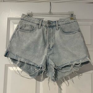 H&M High Waist Denim Shorts Size 8